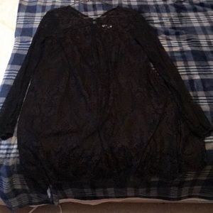 Black lace dress